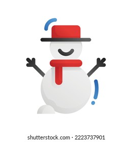 Winterschneesymbol auf isoliertem Hintergrund. geeignet für Konstruktionselemente