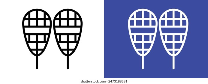 Winter Snowshoes Icon Perfect for Outdoor Sports and Winter Activities