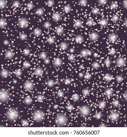 Winter snowy background with snowflakes on dark background. Element for your designs - posters, covers, wrapping paper, print.