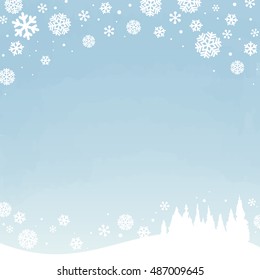 winter snowy sky