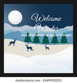  Winter Social Media Post Design Template