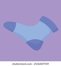 Ilustración de calcetines de invierno. Vector de icono de calcetín frío de invierno. icono de calzado de invierno