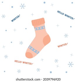 Winter socks. Warm socks. Winter accessories