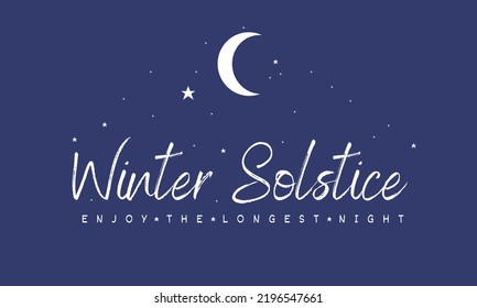 Wintersolstice-Fahne oder -Flyer oder Illustration	