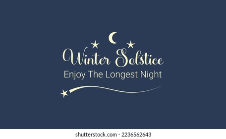 winter solstice celebration banner or flyer or illustration	