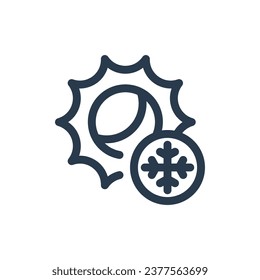 Winter Solstice Celebration Vector Icon Illustration