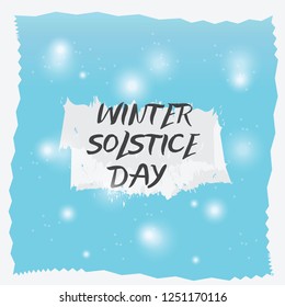 Winter Solstice Day Background, Banner, Poster. Vector Illustration Eps 10