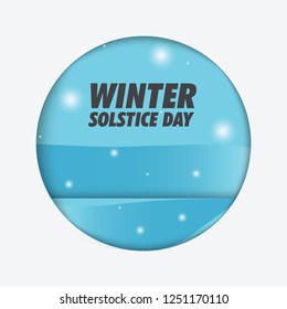 Winter Solstice Day Background. Vector Illustration Eps 10