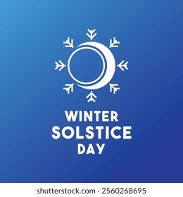 Winter Solstice Day. Gradient background. Eps 10.