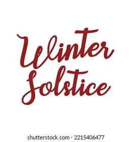 winter solstice day. red text on white backgound