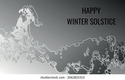 Winter Solstice .Geometrisches Design geeignet für Grußkartenplakat und -banner