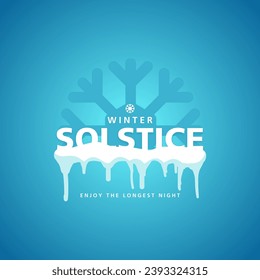 Winter Solstice. Holiday concept. Template for background, banner, card, poster with text inscription.