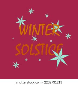 Wintersolstice Slogan, typografisches Grafikdesign, Vektorgrafik, für T-Shirt, Hintergrund, Web-Hintergrund, Poster und mehr.