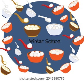 winter solstice Vector Design Illustration. Good for for banner, poster, greeting card, Element, party card, invitation, template, advertising, campaign, and social media.
