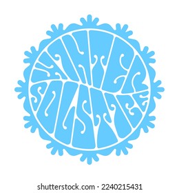 Winter solstice. Vector quote. Typographic badge, sticker, label.