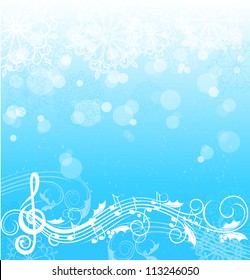 Winter song background