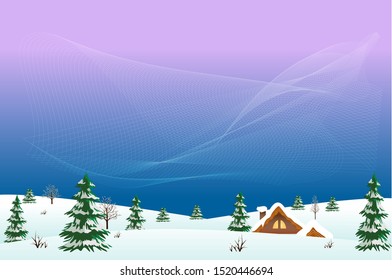 Winter is soon holidays in the sky the northern lights.