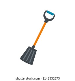 Winter spade icon. Flat illustration of winter spade vector icon for web isolated on white