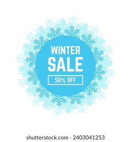 Winter special sale unit. Winter special sale and offer banner