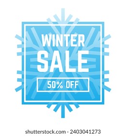 Winter special sale unit. Winter special sale and offer banner