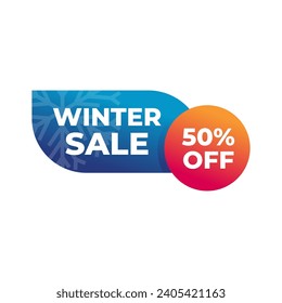Winter special sale unit. Winter special sale and offer banner