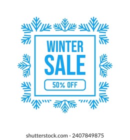 Winter special sale unit. Winter special sale and offer banner