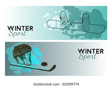 winter sport banner