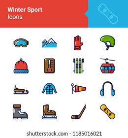 Winter Sport Colour Icon