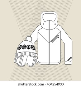 Winter sport design, vector illustration