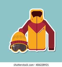 Winter sport design, vector illustration