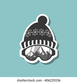 Winter sport design, vector illustration