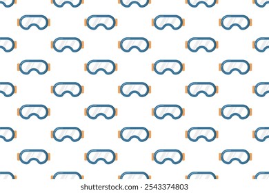 Winter sport equipment seamless pattern background