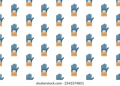 Winter sport equipment seamless pattern background