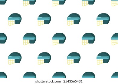 Winter sport equipment seamless pattern background