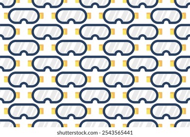 Winter sport equipment seamless pattern background