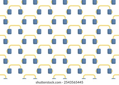 Winter sport equipment seamless pattern background