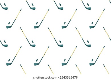 Winter sport equipment seamless pattern background