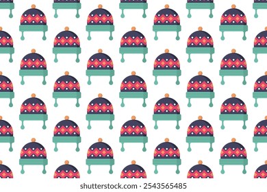 Winter sport equipment seamless pattern background