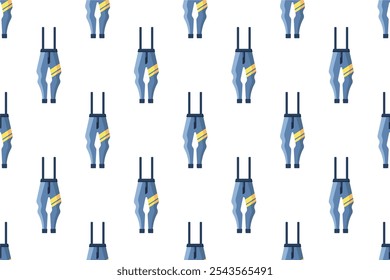 Winter sport equipment seamless pattern background