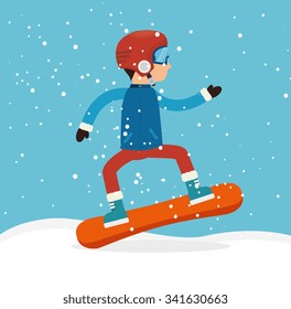 Winter sport and fashion wear graphic design, vector illustration eps10