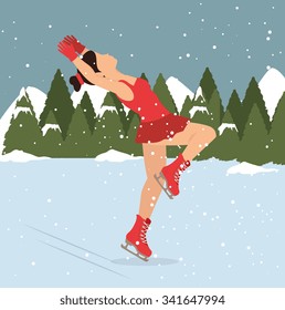 Winter sport and fashion wear graphic design, vector illustration eps10