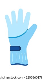 Winter sport glove Warm Clothes. Vector illustration