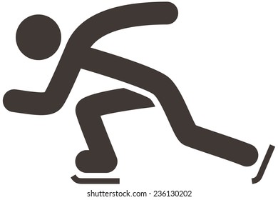 Winter sport icon set - Skate icon