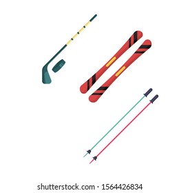 Winter sport icon set vector