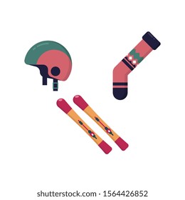 Winter sport icon set vector