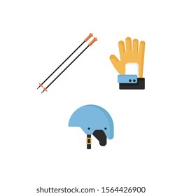 Winter sport icon set vector