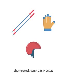 Winter sport icon set vector