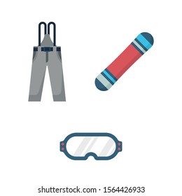 Winter sport icon set vector