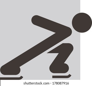 Winter sport icon - Skate icon