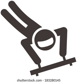 Winter sport icon - Skeleton icon